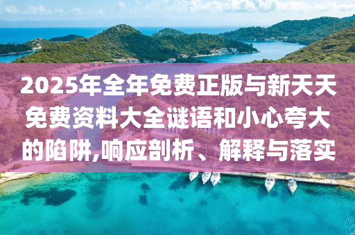 2025年全年免费正版与新天天免费资料大全谜语和小心夸大的陷阱,响应剖析、解释与落实